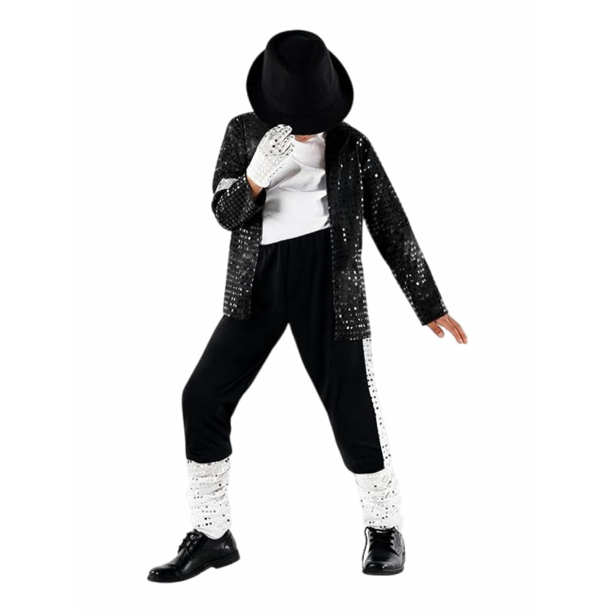 Kids Michael Jackson Costume Superstar Pop Star 1980s Dancer Boys Child 80s