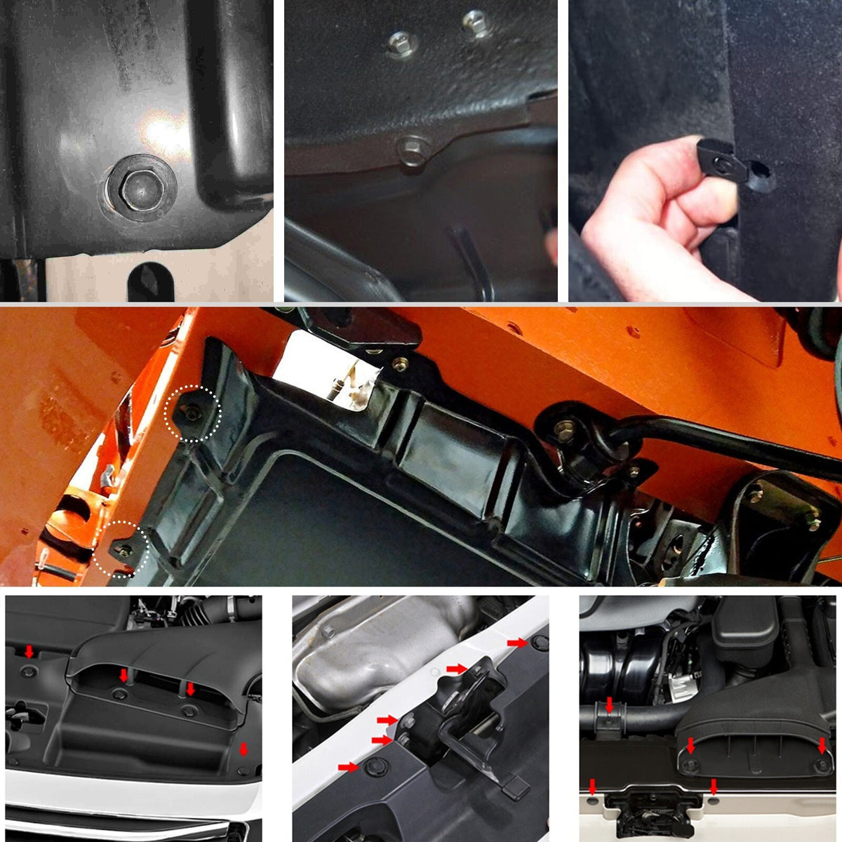 FOR TOYOTA ENGINE UNDERTRAY COVER CLIPS BOTTOM TRAY SHIELD GUARD SCREWS BODY