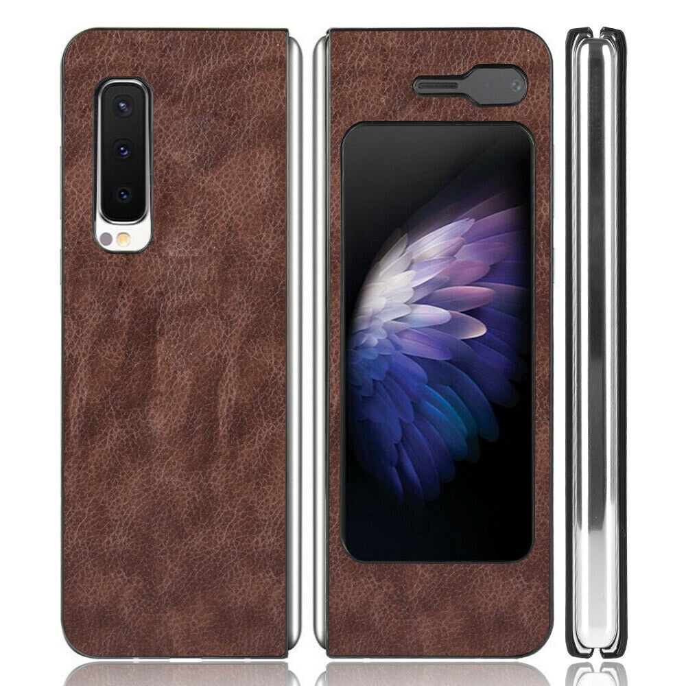 For Samsung Galaxy Fold 1st Generation Shockproof Hybrid PU Leather Case Cover