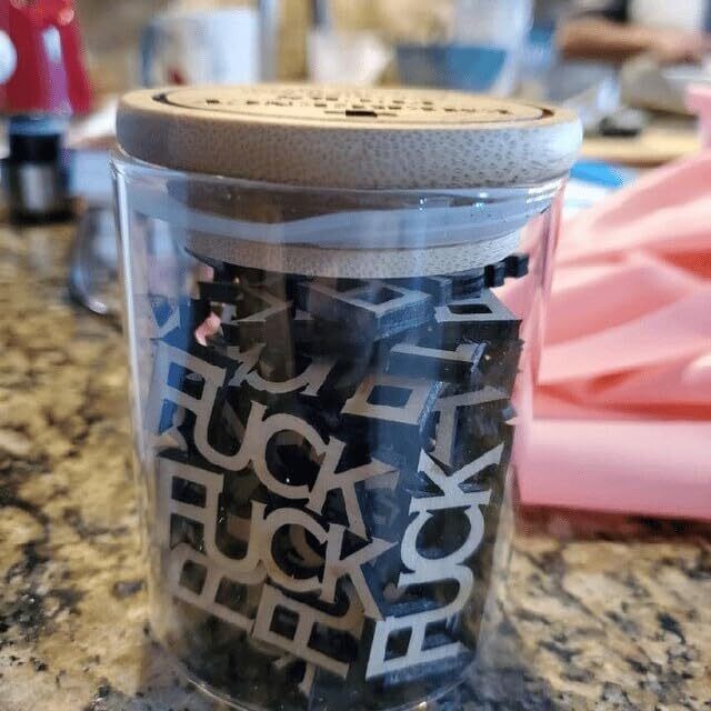 Emergency Fu*k jar- Funny Give a Fu*k jar, Jar of Fu*ks Gift Jar