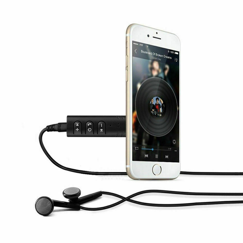Wireless Bluetooth v5.0 Transmitter Stereo Music 3.5mm Adapter AUX Car Receiver