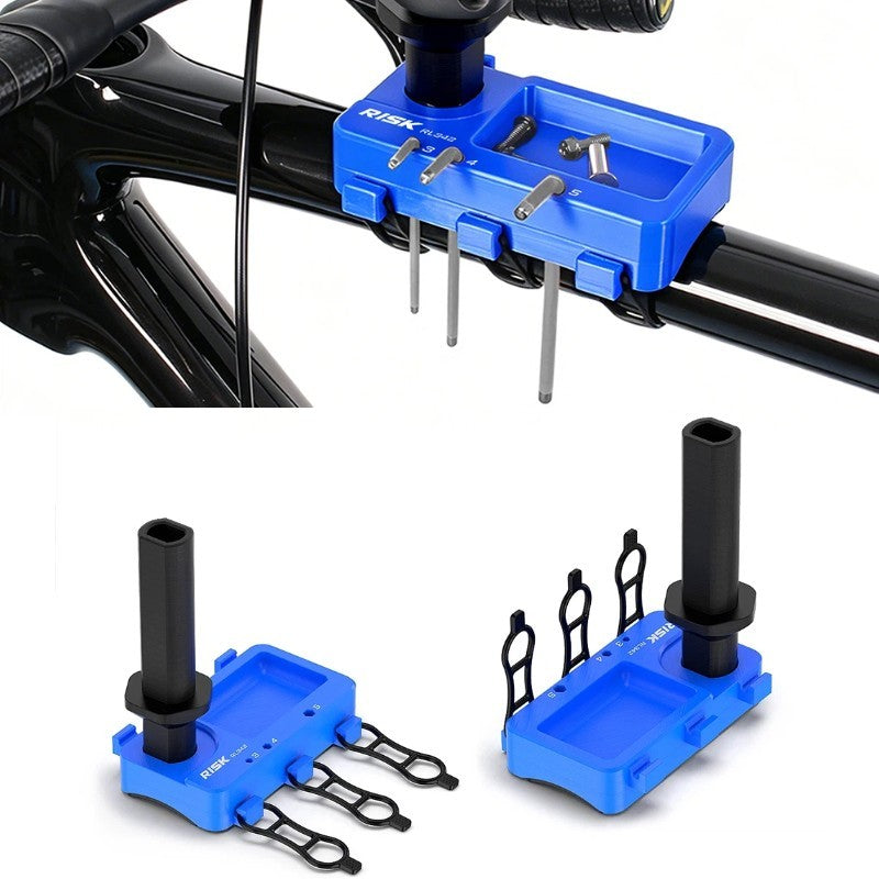 MTB Bicycle Road Bike Fork Head Tube Tool Holder Handlebar Stem Storage Mount