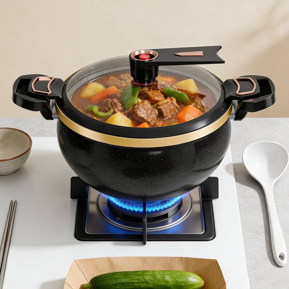 8L Micro Pressure Cooker Non Stick Pot Large Capacity Induction Cooker Household