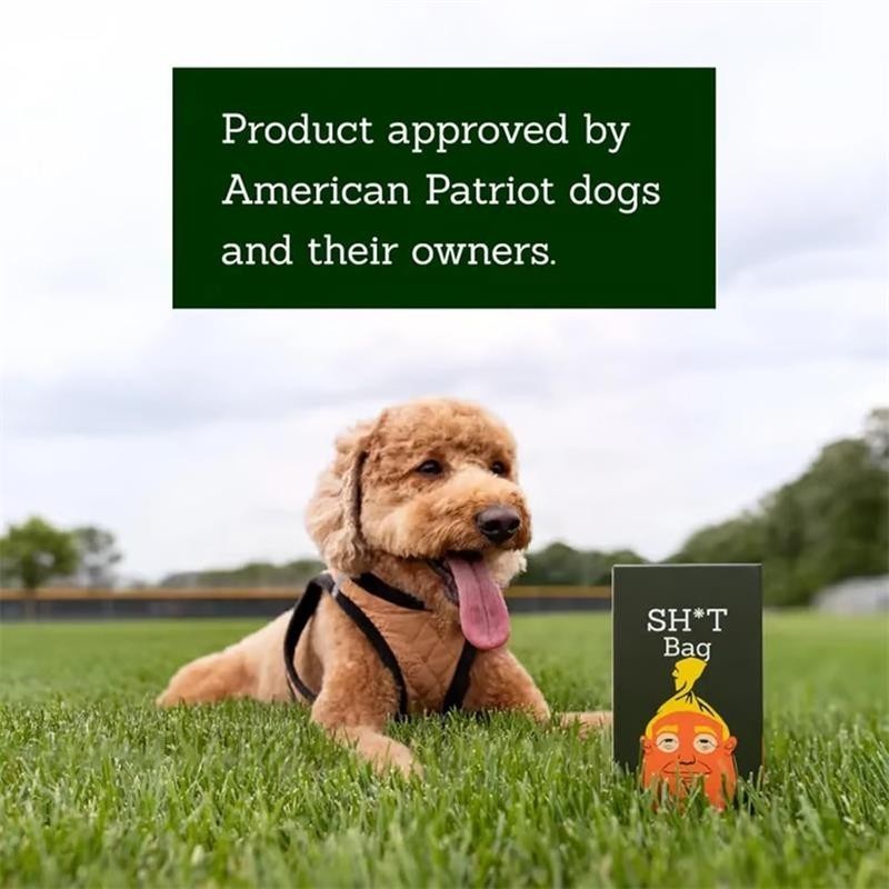 2026 Funny Dogs Poop Bags SH*T Bag 60 Count The Most Presidential Poop Bag UK