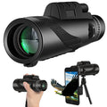 80X100 Monoculars High Power Telescope With Smartphone Clip And Tripod For Trave