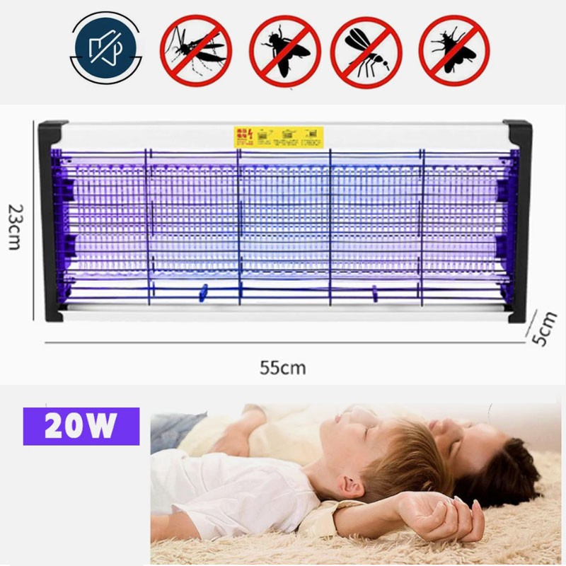 20W-40W Electric Insect Killer Mosquito Fly Bug Zapper Pest Trap UV Indoor Lamp