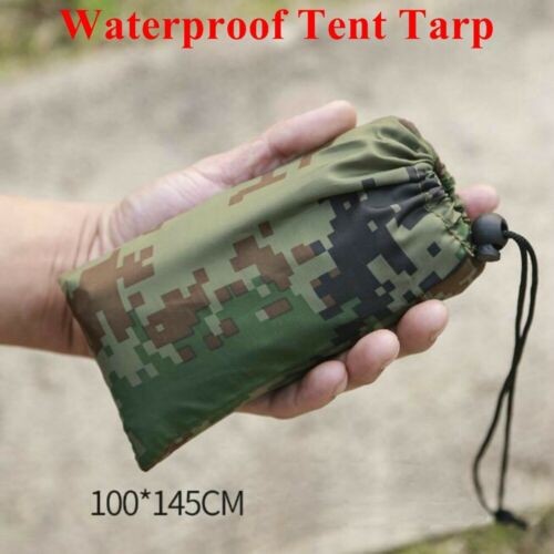 Waterproof Tent Tarp Rain Sun Shade Hammock Shelter Camping Picnic Pad Mat