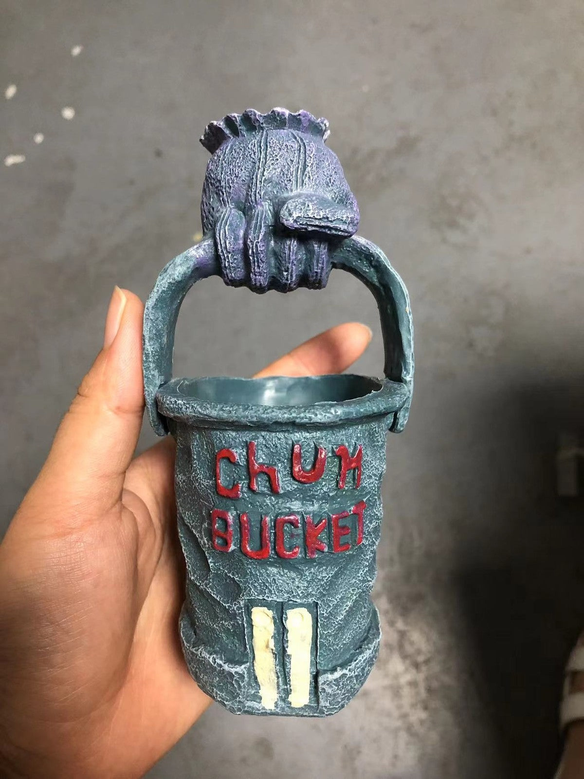 Spongebob Squarepants Chum Bucket Aquarium Ornament Décor for Home Fish Tank