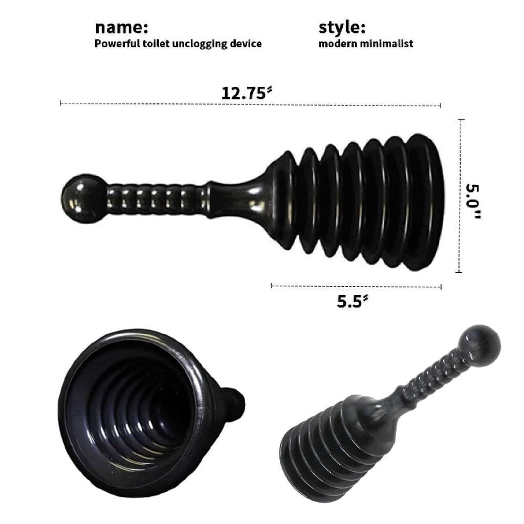 Heavy Duty Sink Plunger Clear Unblock Unclog Drains Sinks Toilets Showers Waste