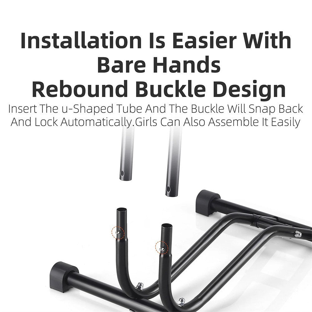 Upright Bike Stand Premium Vertical Adjustable Bicycle Floor Parking Rack Stand