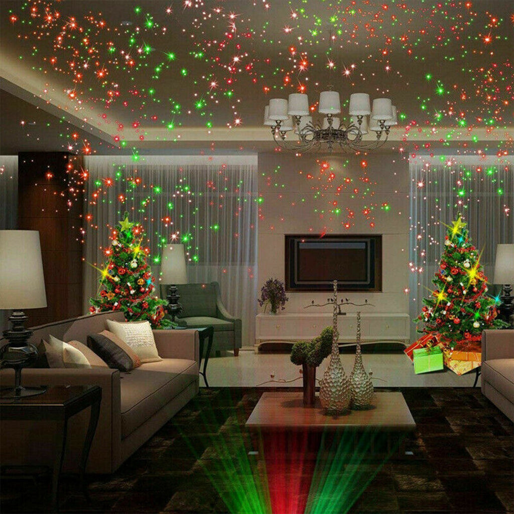 Christmas LED Moving Laser Projector Light Xmas Party Outdoor Landscape Lamp