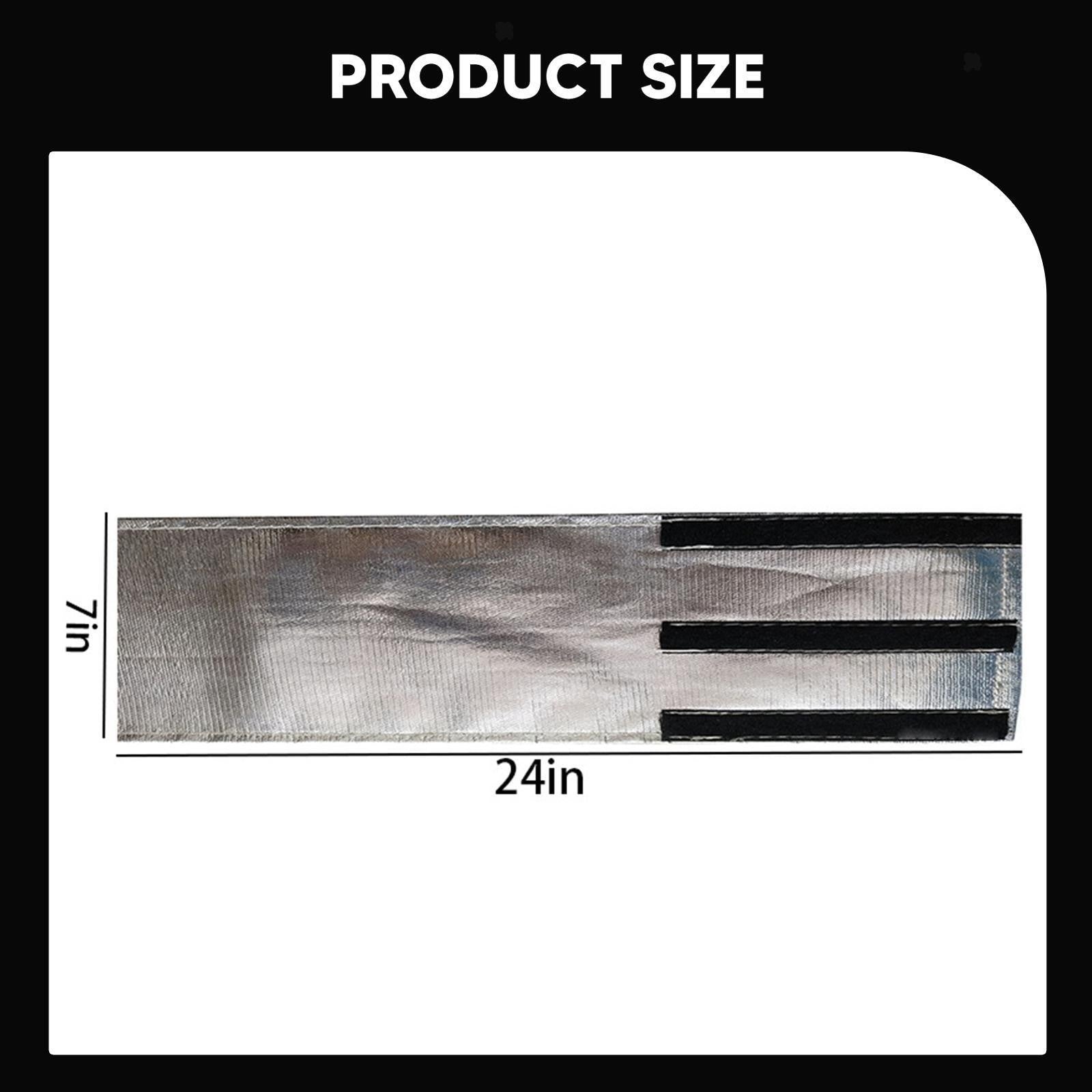 Universal Starter Heat Shield Barrier Aluminum and Fiberglasss Starter Heat