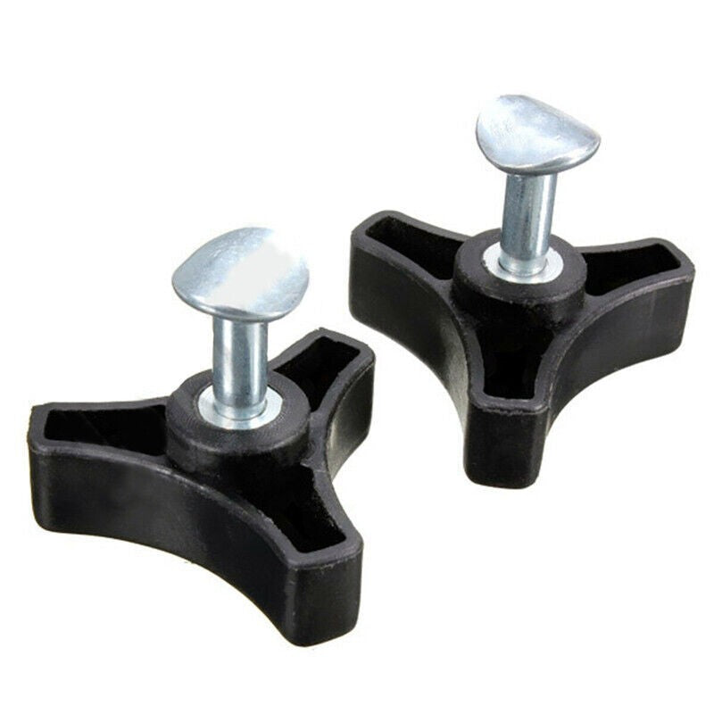 2X For Lawn Mower Machine Triangle Handle Knob Nut Screw Bolt Replacement Parts