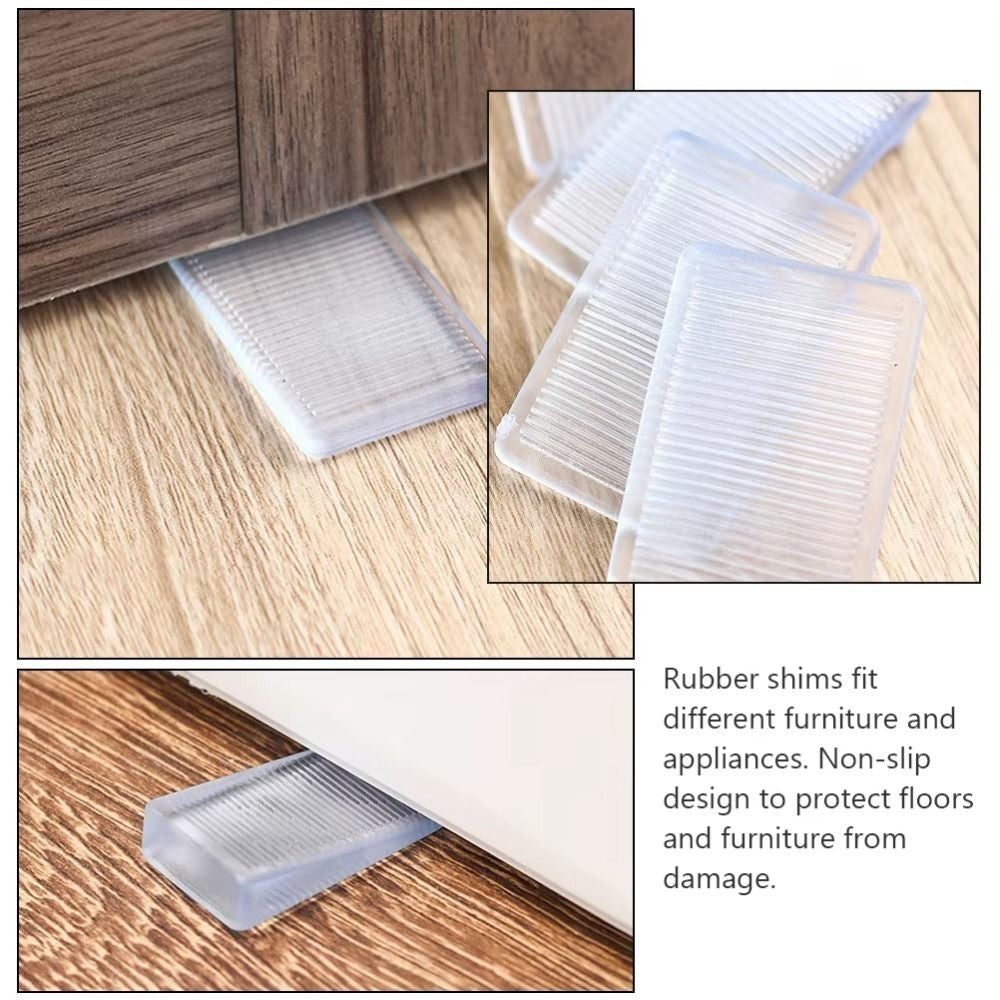 Multi-Purpose Furniture Foot Rubber Pad Wedge Leveler Table Shims  for Door