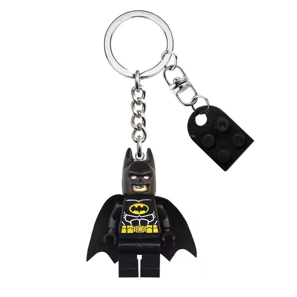Pink Fairy Batman Lego Keychain Couple Valentine Day Gift Keyring