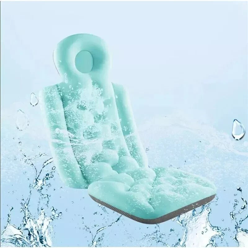 Full Body Bath Pillow Large Spa Cushion Shower Bathtub Tub Elastic Pillow Mat UK