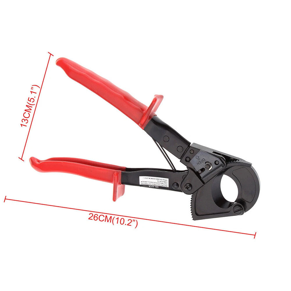 240mm² Capacity Ratchet Wire Stripping Cutting Pliers Heavy Duty Cable Hand Tool