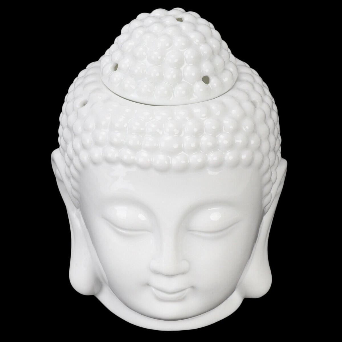 Thai Buddha Oil Burner Buddah Head Wax Melts Ornament Spa Ceramic Tea Light Gift