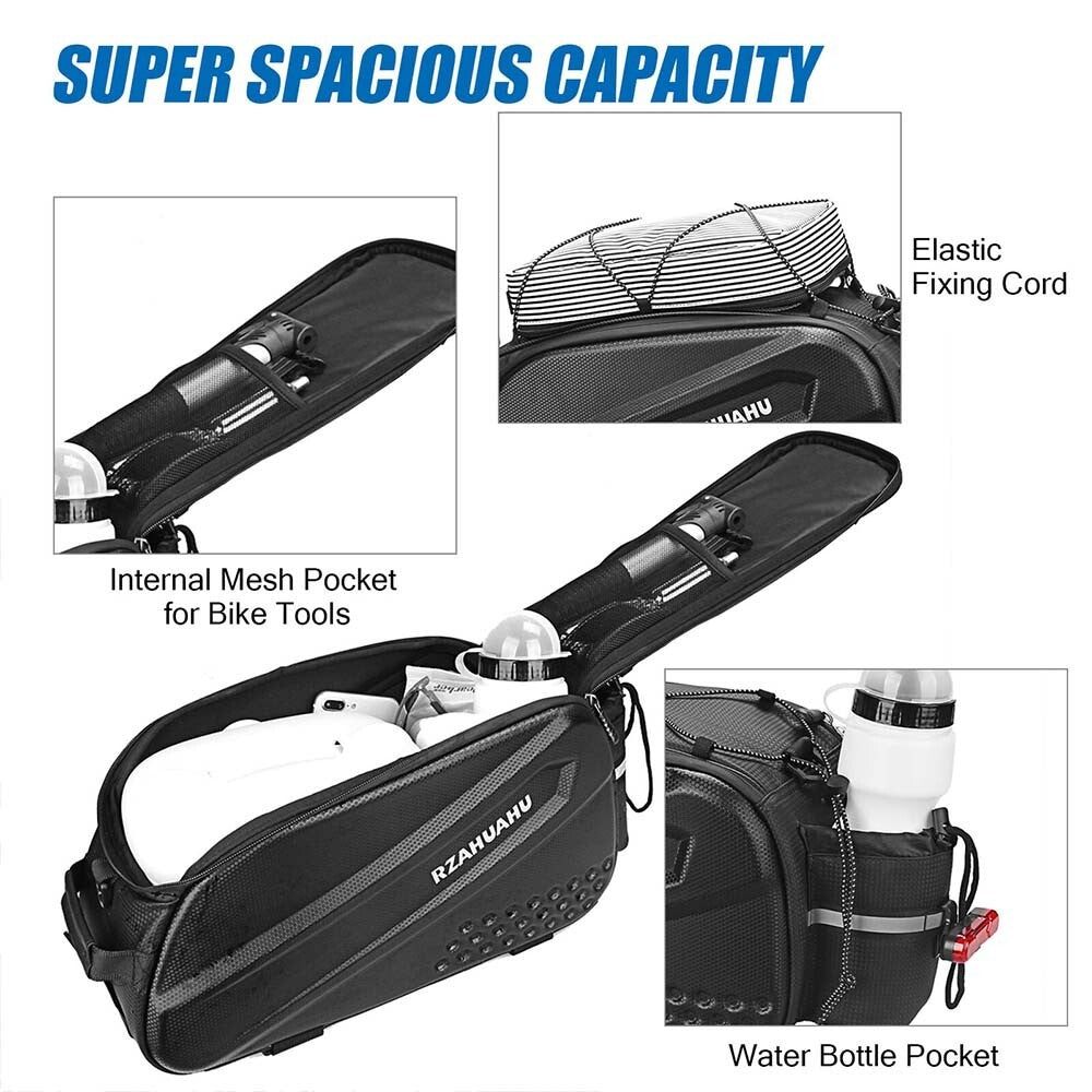 Waterproof Bicycle Rear Rack Seat Bag Bike Storage Trunk Pannier Saddlebag Hot