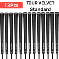 13Pcs Tour Velvet Standard Midsize Black Golf Club Grips Rubber Anti-Slip
