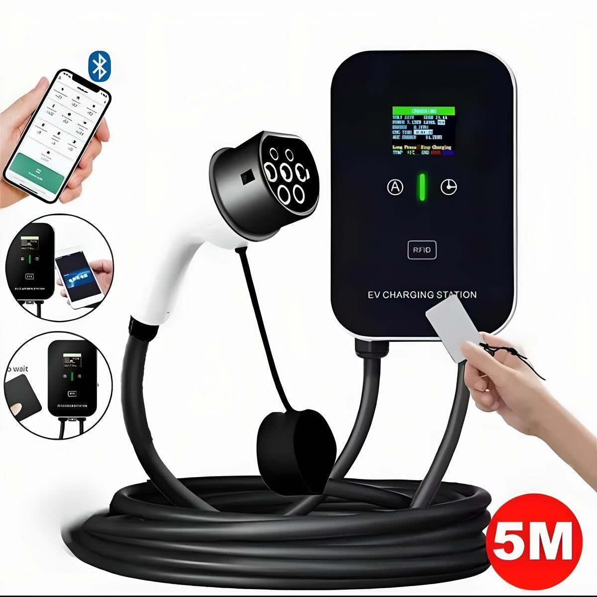 32A 7KW EV Charger Type 2 Electric Car Charging Station With 5M Cable UK