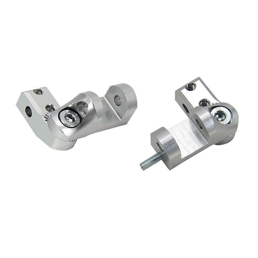 Pair Motorcycle Foot peg CNC Aluminum Passenger Footpeg Lowering Kit Universal
