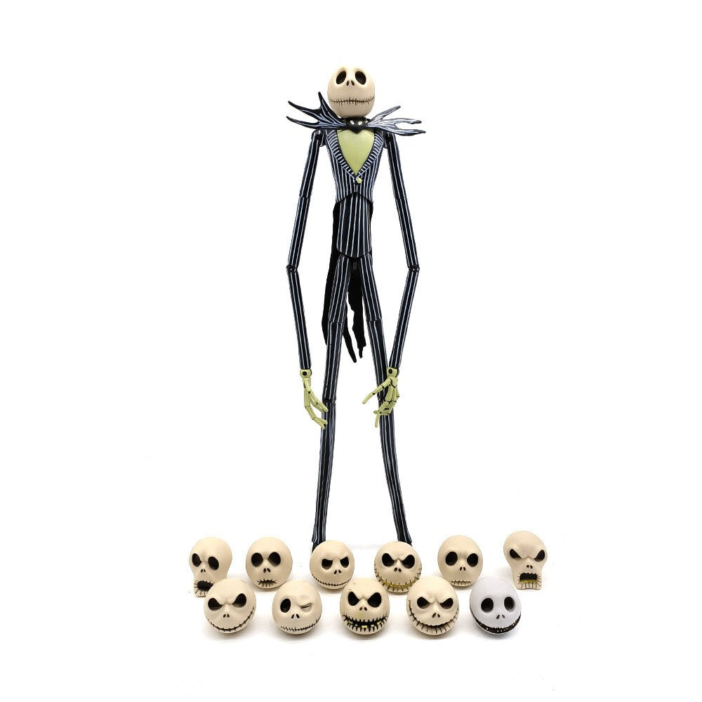 The Nightmare Before Christmas Jack Skellington 38cm Figure with 12 Skull Heads
