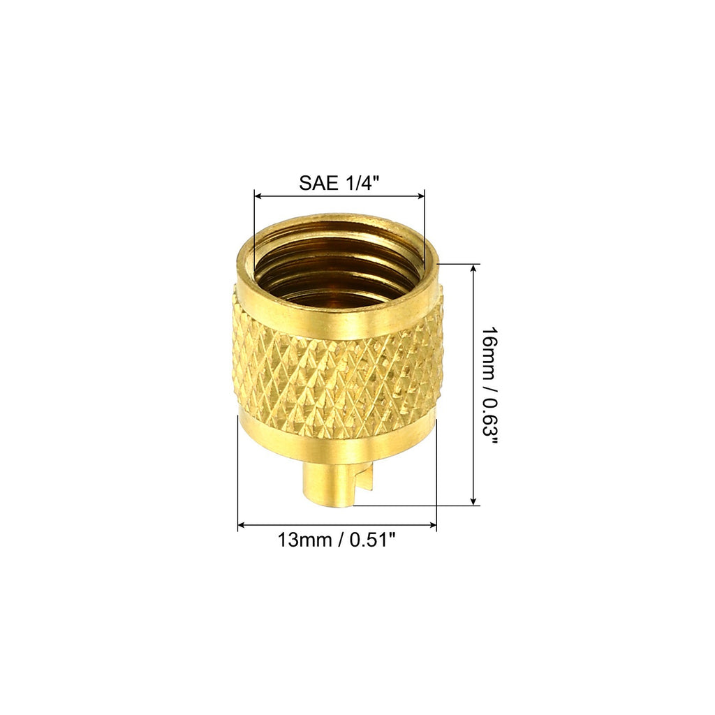50 Pack 1/4" SAE Service Access Valve Caps Refrigeration Service Valve Cap