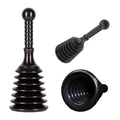 Heavy Duty Sink Plunger Clear Unblock Unclog Drains Sinks Toilets Showers Waste