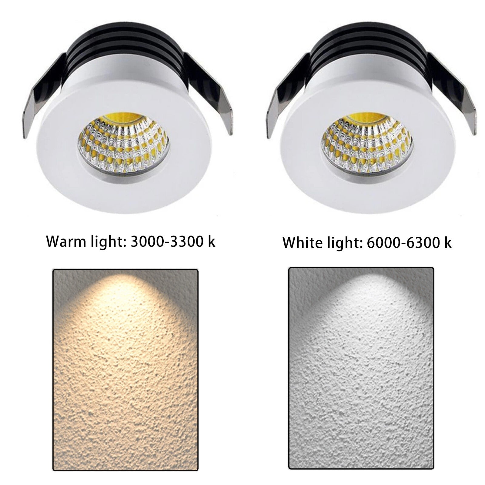 3W 5pcs LED Recessed Small Ceiling Lights Cabinet Mini Spot Downlight Minispot