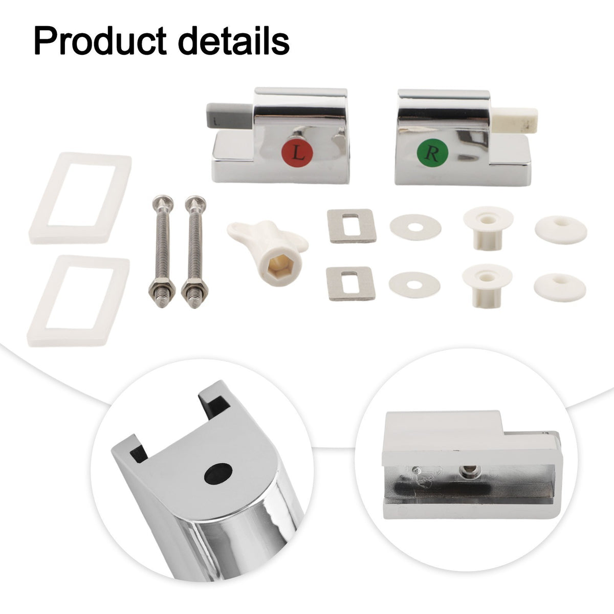 Toilet Seat Replacement Hinges with Soft Close Mechanism for Easy Install