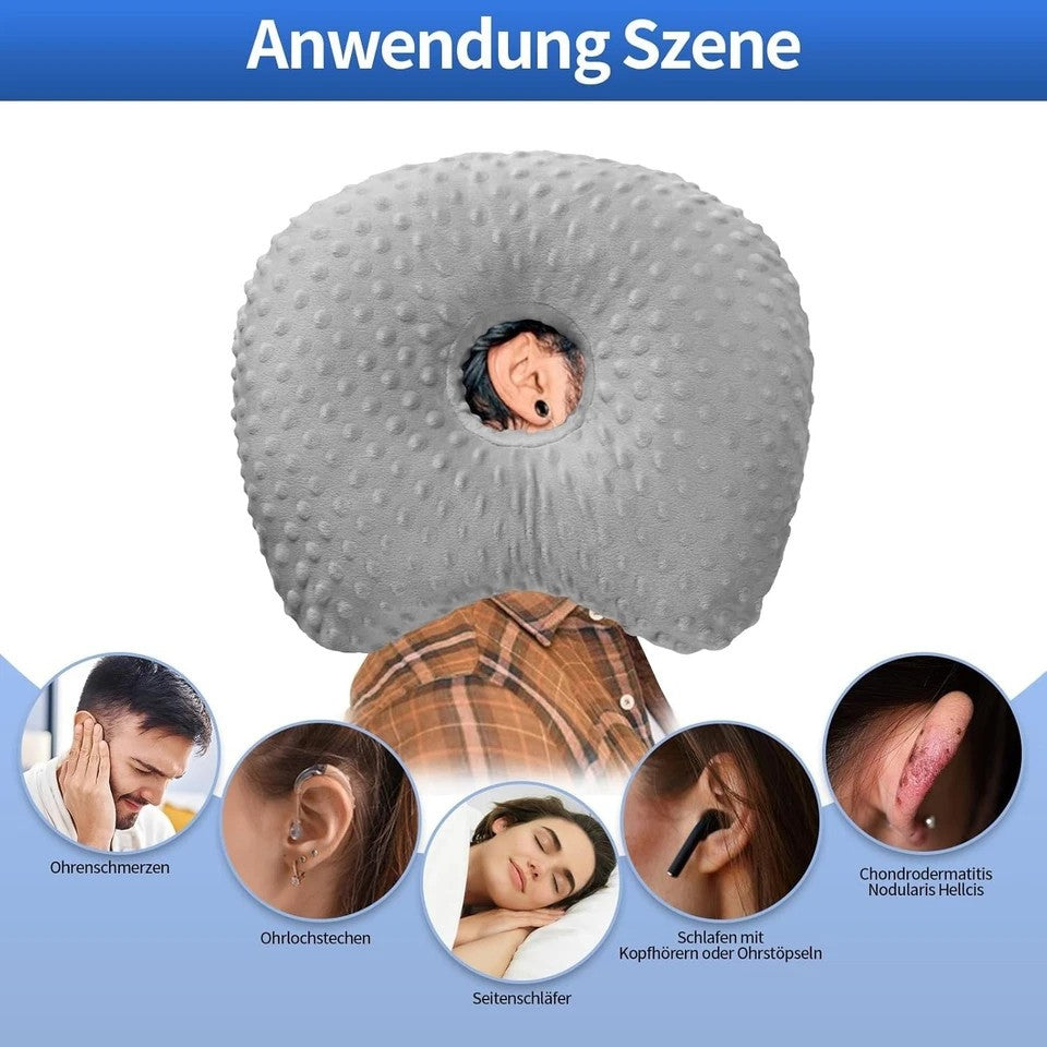 Pillow with Ear Hole for Ear Pain Relief for Side Sleepers Ear Piercing Pillow