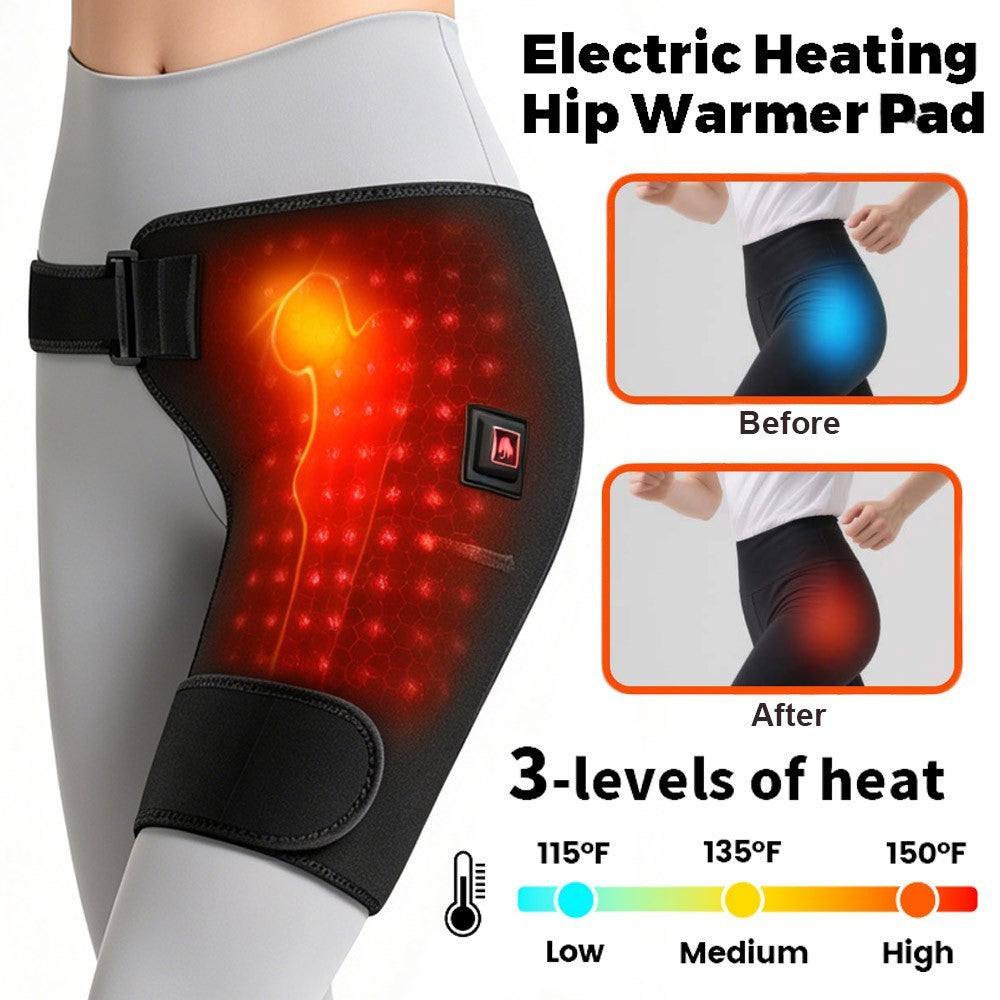 Red Light Therapy Massage Wrap for Hips and Thighs, 3 Heat  Levels