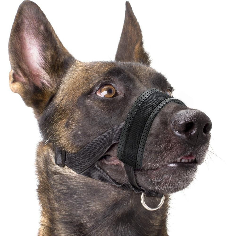 Adjustable Soft Nylon Dog Muzzle Anti-Biting Anti-Barking Safety Pet Mouth Cover