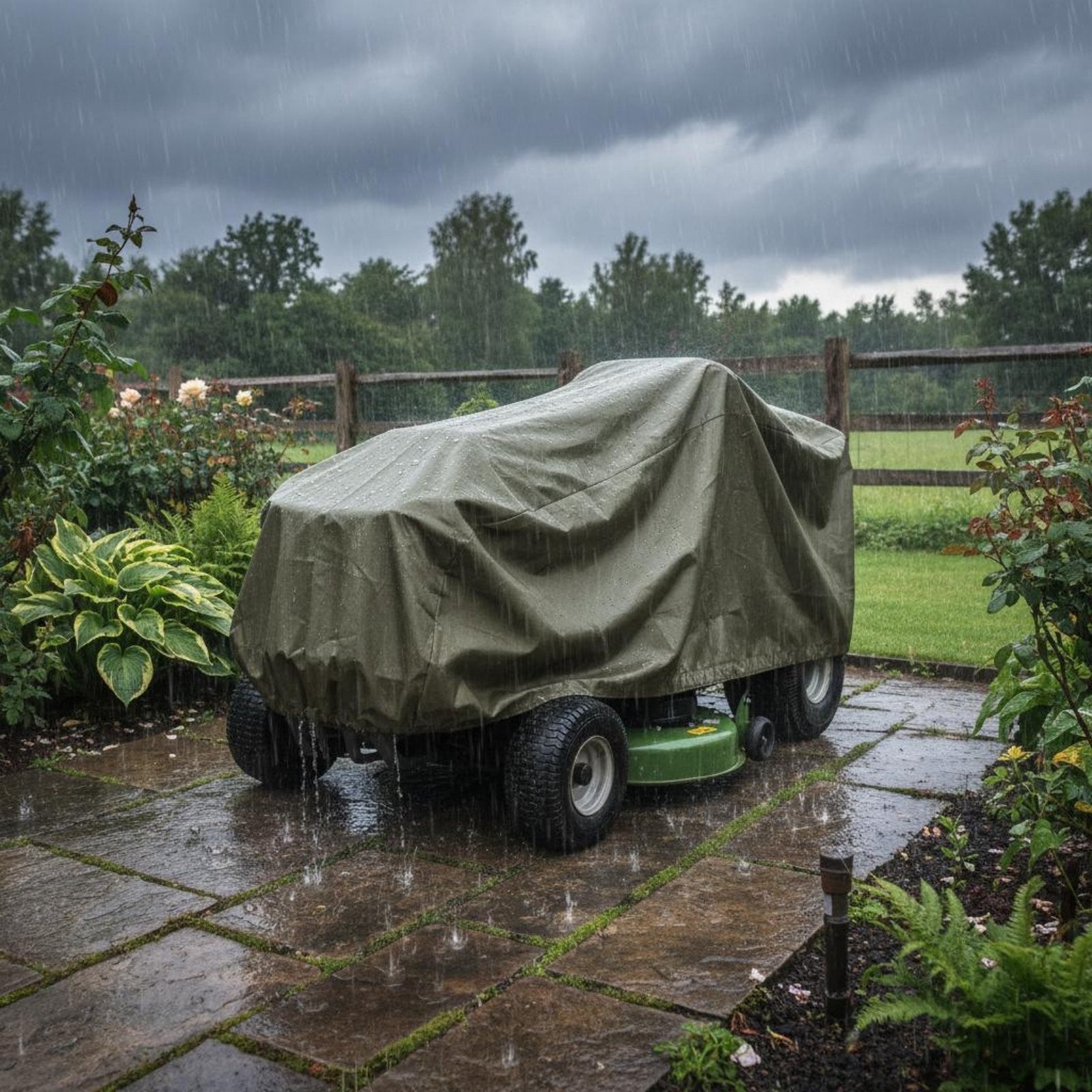 Heavy Duty Waterproof Cover for Lawn Tractor Riding Mower Garden Protection