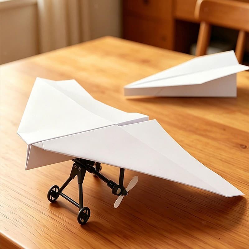 RC Paper Airplane Kit DIY Model Airplane Flying Toy Outdoor Creative Fixed Wing
