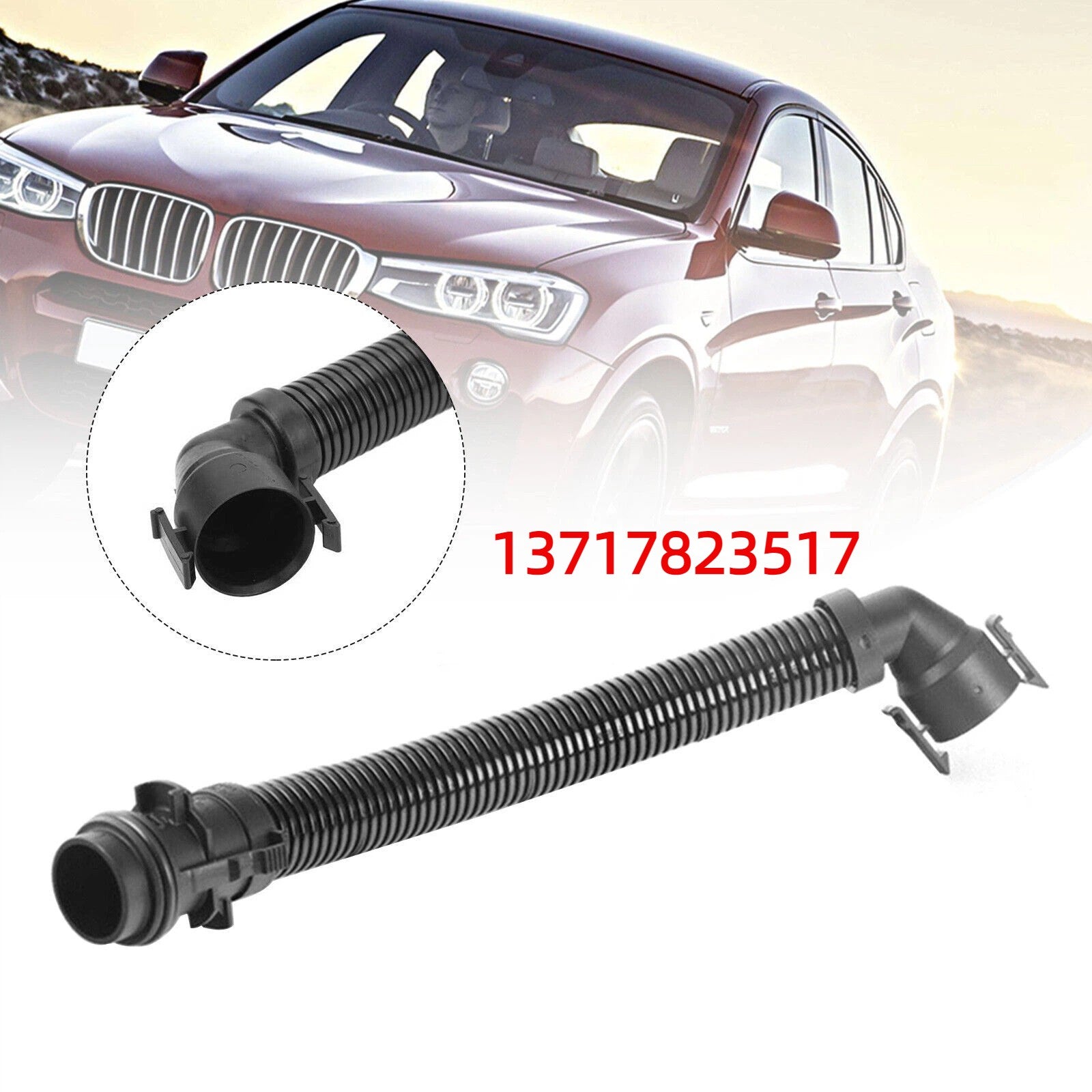 Air Intake Breather Pipe 13717823517 For BMW 1 2 3 4 5 7 X1 X3 X4 X5 F30 Series