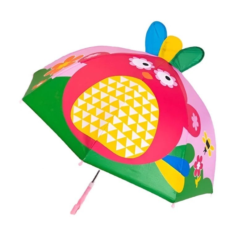 Cute Cartoon Children Umbrella Long Handled 3D Ear Modeling For Boys And Girls U