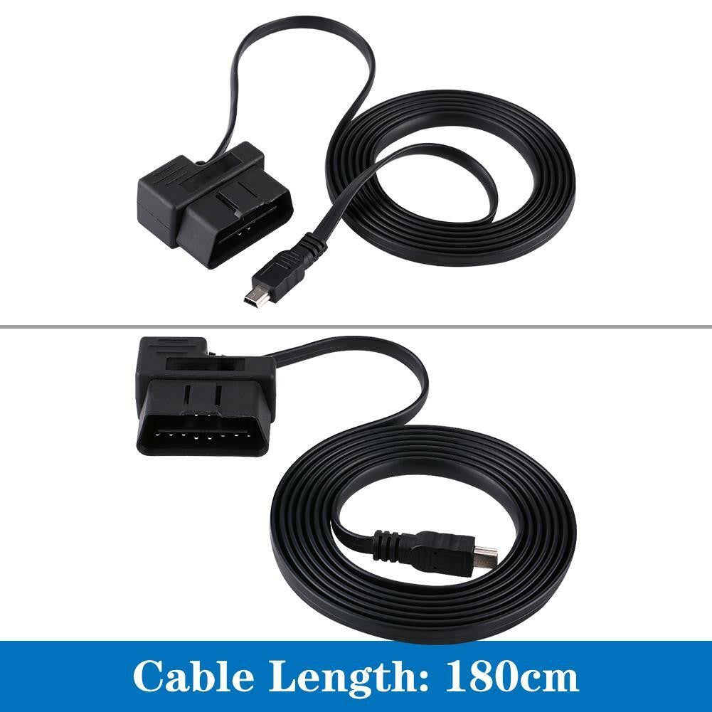 OBD2 Diagnostic Cable 16pin Diagnostic Extension Adapter to Mini USB Cable