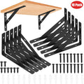 10Pack Heavy Duty Stainless steel L Shaped Wall Mounted Shelf Brackets Support