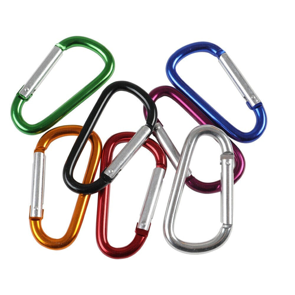 QUALITY 10 X-Large Locking Carabiner Clip Snap Hook Keyring Camping Karabiner UK