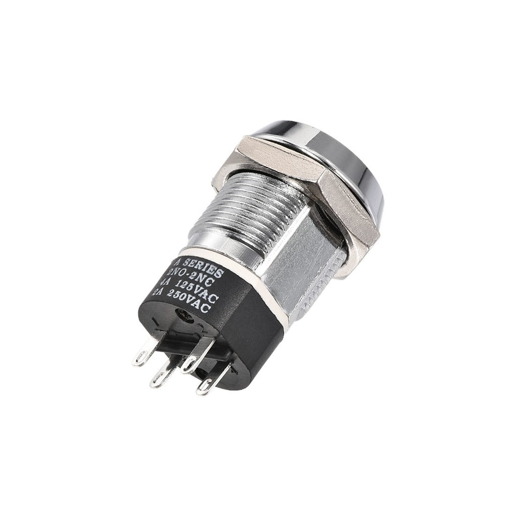 19mm 2 Positions Key Locking Push Button Switch With 2 Keys 2NC-2NO S2803