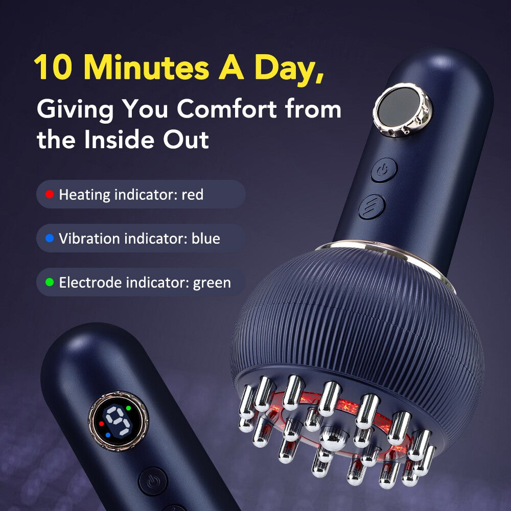 USB Electric Lymphatic Drainage Machine Meridian Body Massage Brush Microcurrent