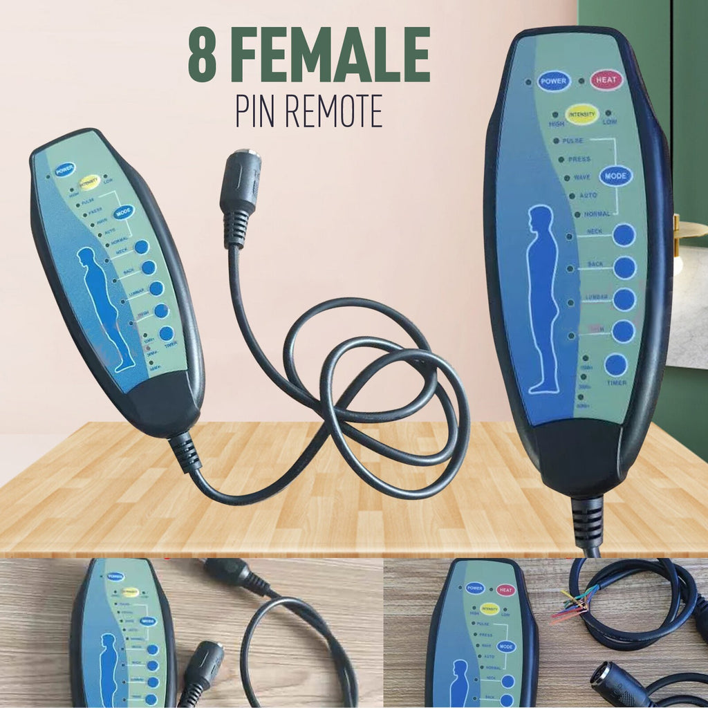 8 Female Pin Remote For Massage Power Lift Recliner Chair Hand Controller DC12V