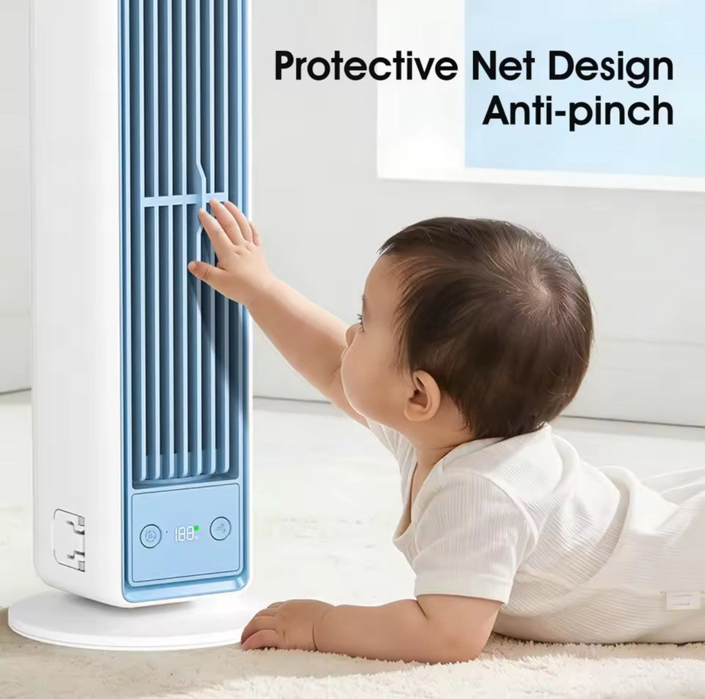 Tower Fan Silent Air Cooler Strong Wind Bladeless Air Conditioner 10 Day Ship uk