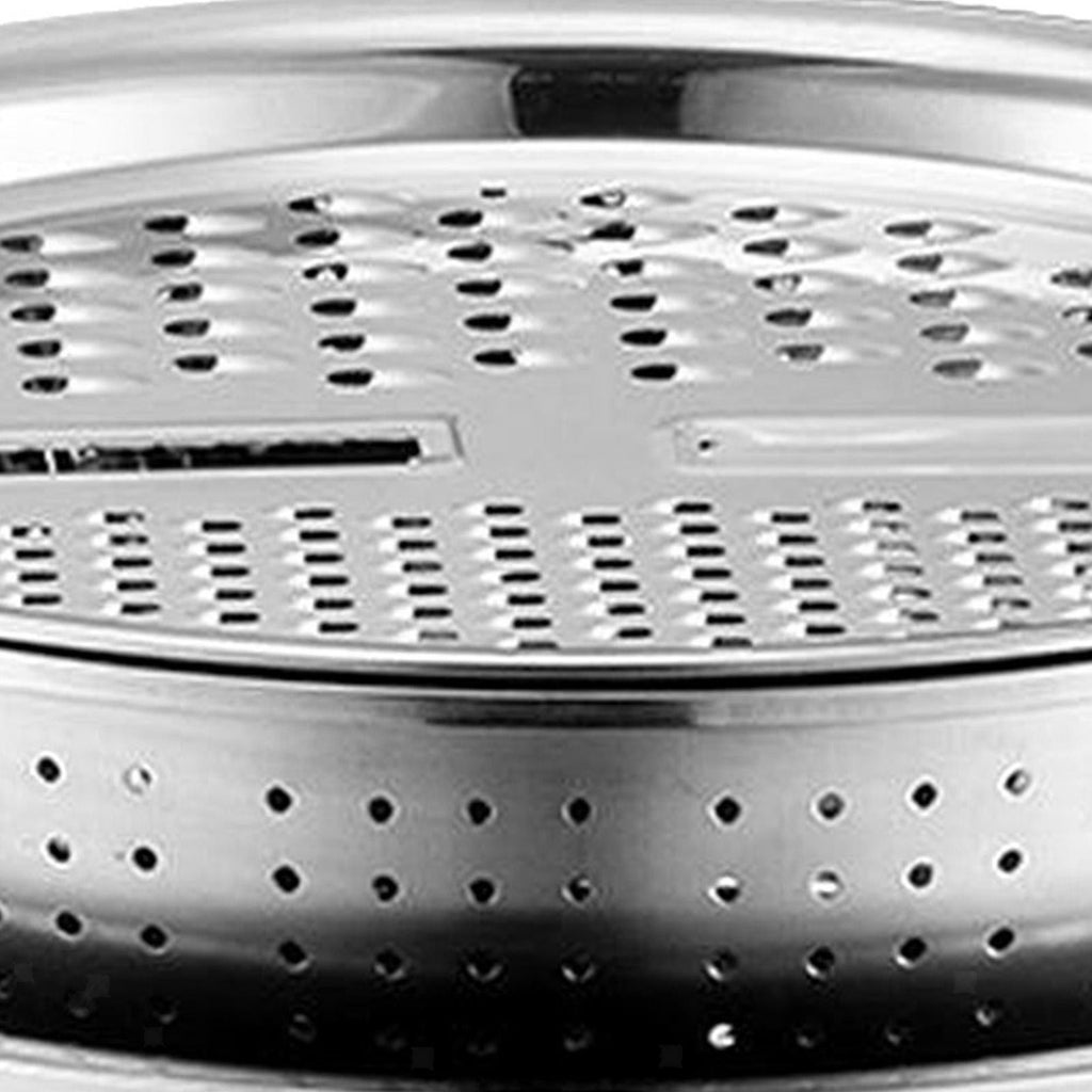 3 in 1 Stainless Steel Basin Strainer Julienne Grater Bowl and Strainer