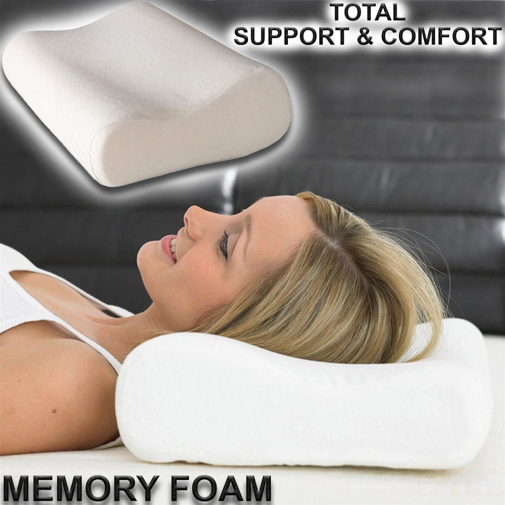 Memory Foam Pillow Contour Neck Back Support Orthopaedic Head My Pillows