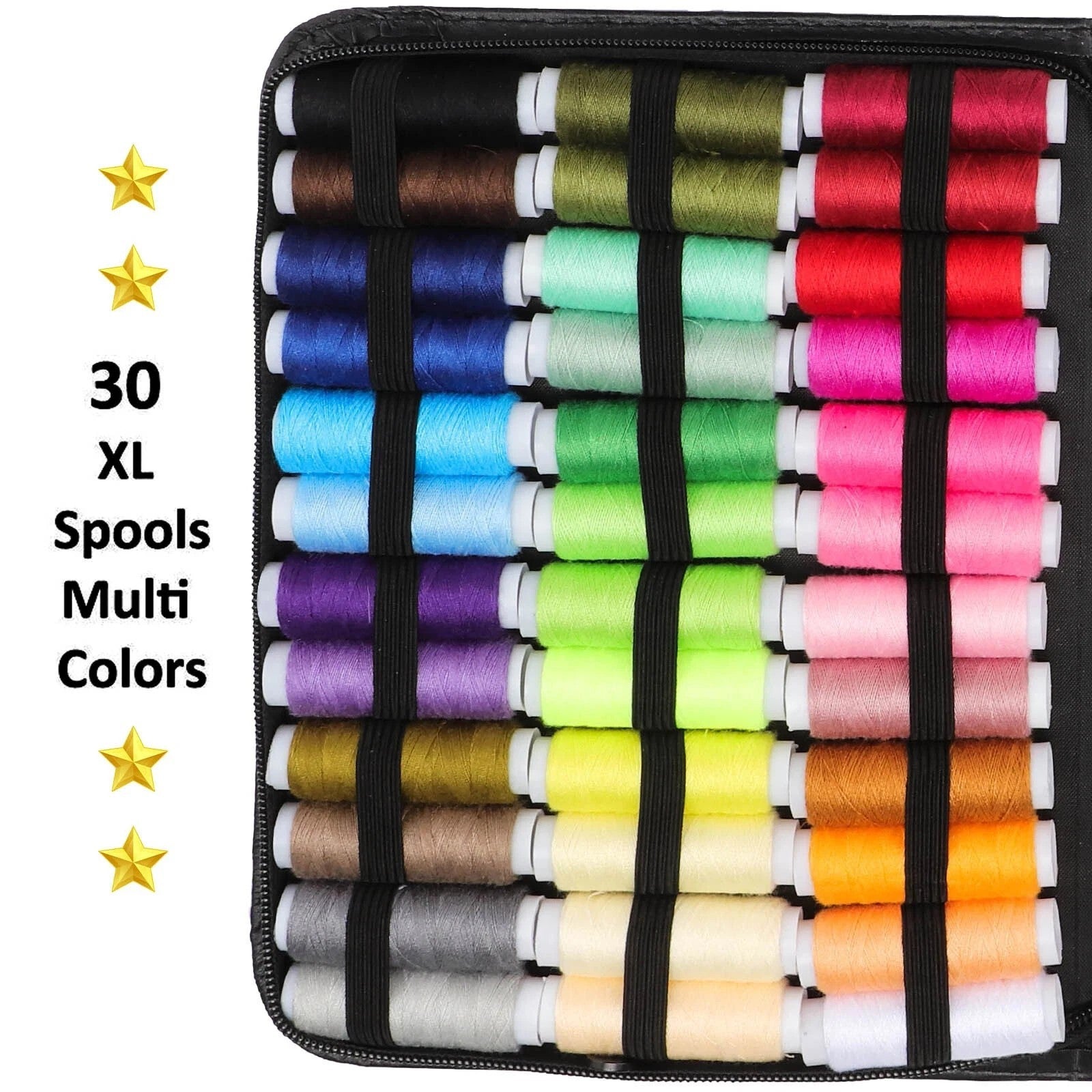 229pc Portable Large Sewing Kit Box Home Travel Set With Needles Thread Scissors