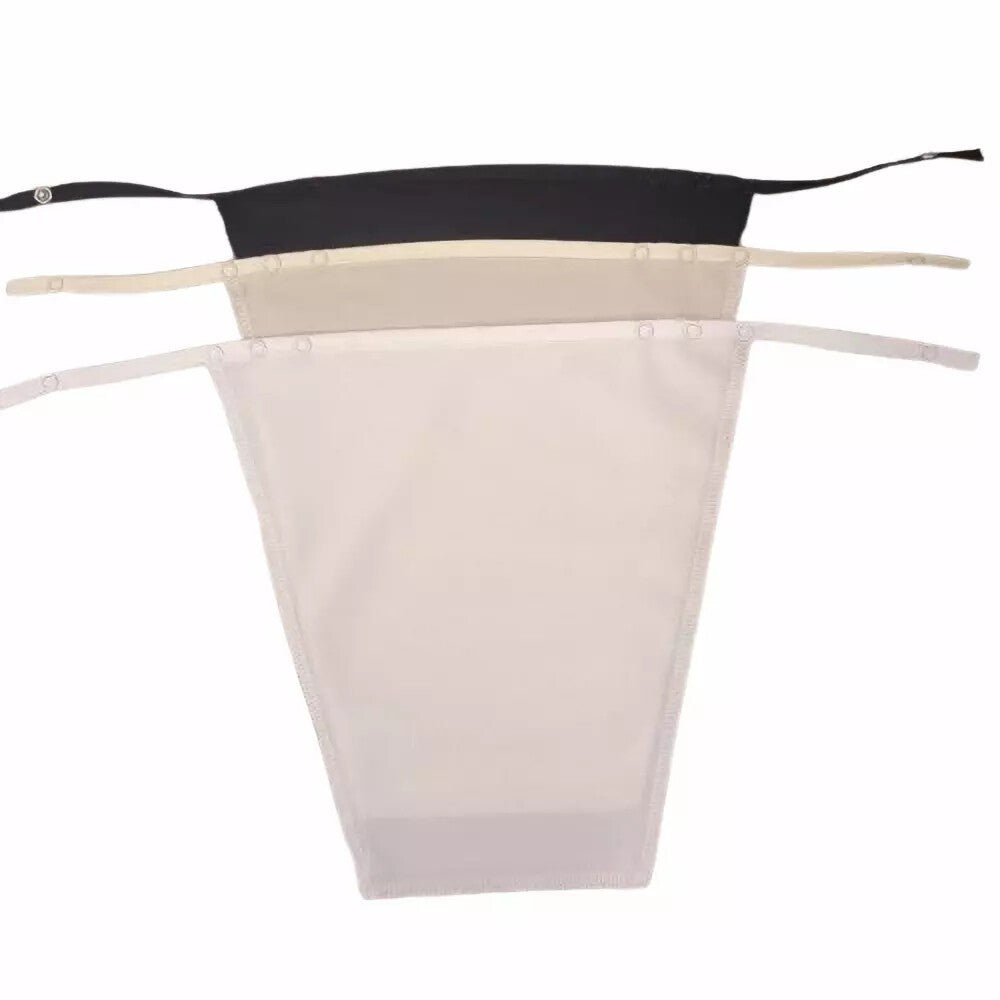 3 Pcs Clip-on Mock Camisole Bra Insert Overlay Modesty Panel Neutral Style Cami
