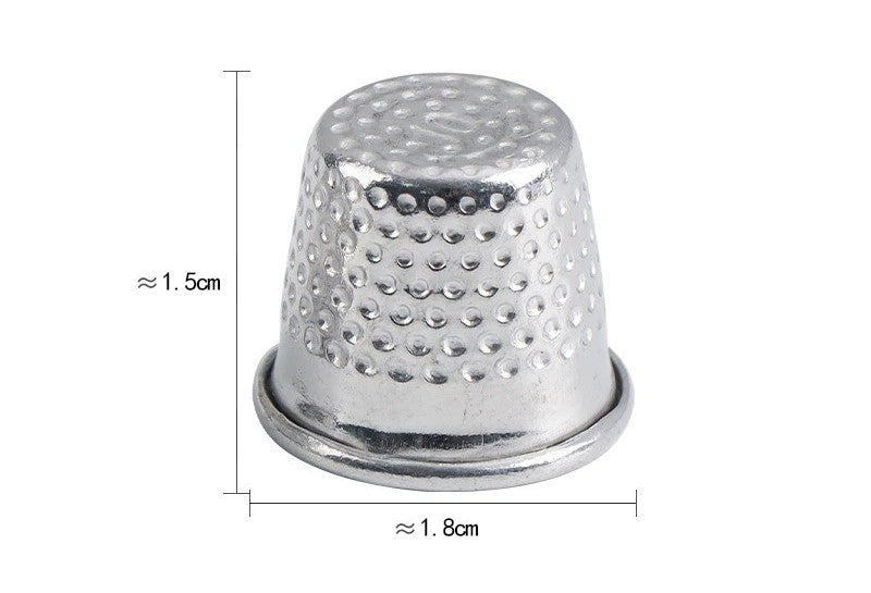 30x SILVER TONE Metal SEWING THIMBLES Set Closed Top Dressmakers Tailor Thimble